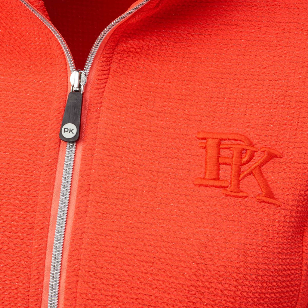 PK International Felpa con cappuccio e zip Arezzo Fluo Coral