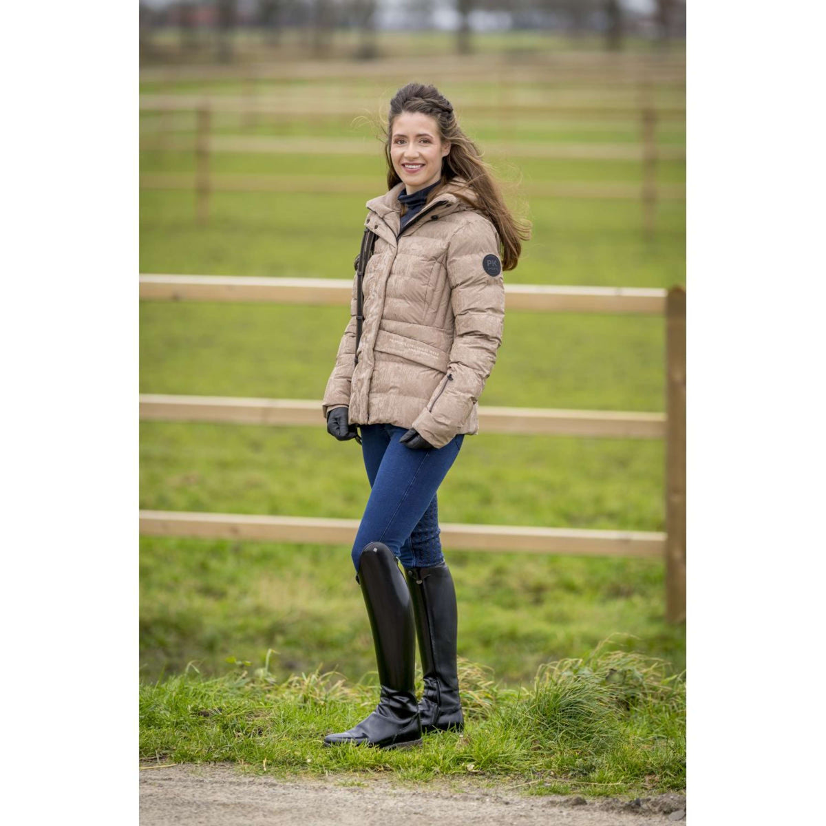 PK Pantaloni da Equitazione Telstar Full Grip Ebano
