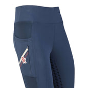 PK International Leggings da Equitazione Bretton Full Grip Moonlight