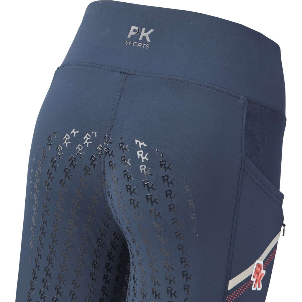 PK International Leggings da Equitazione Bretton Full Grip Moonlight