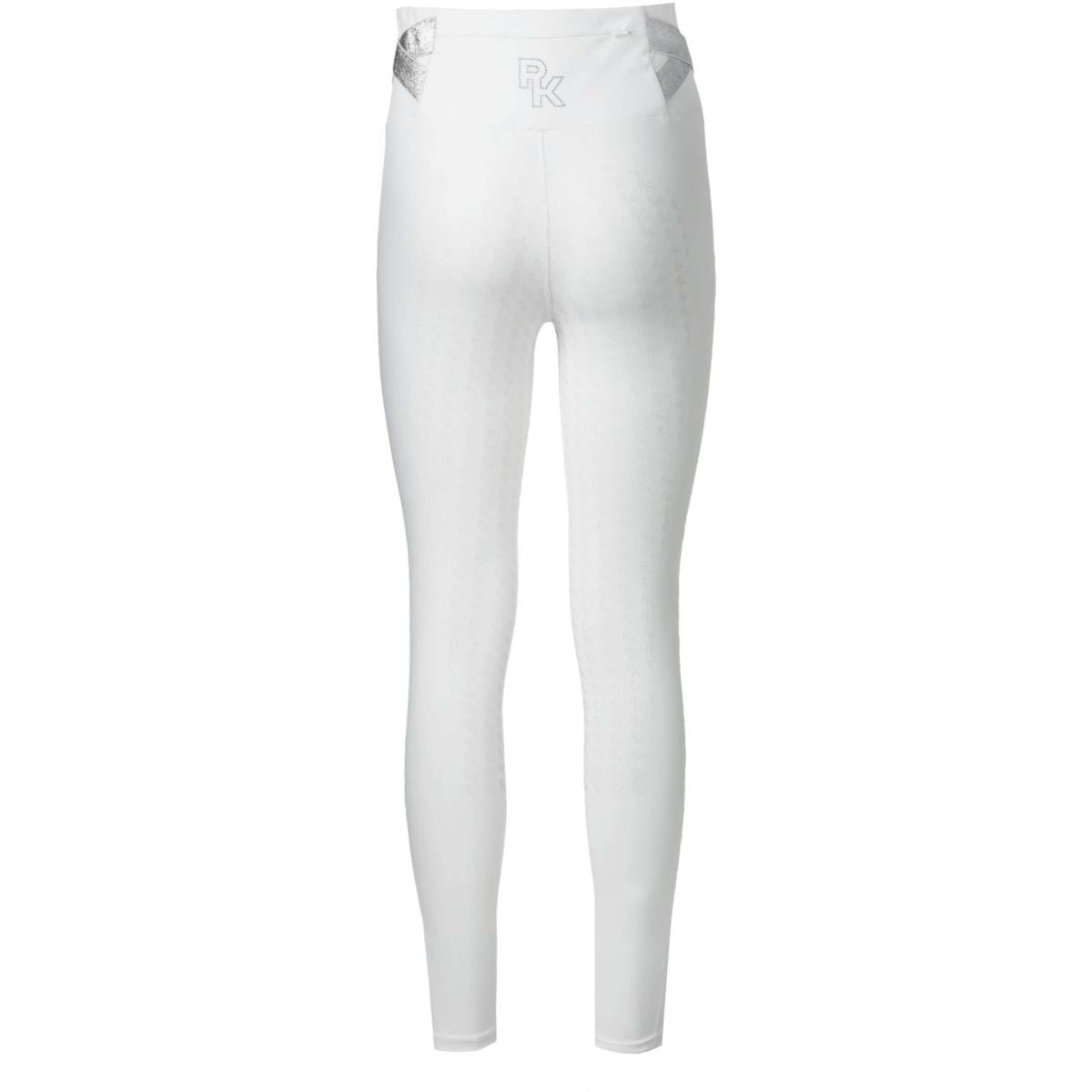 PK Leggings da Equitazione Jupiter Full Grip Bianco