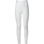 PK Leggings da Equitazione Jupiter Full Grip Bianco