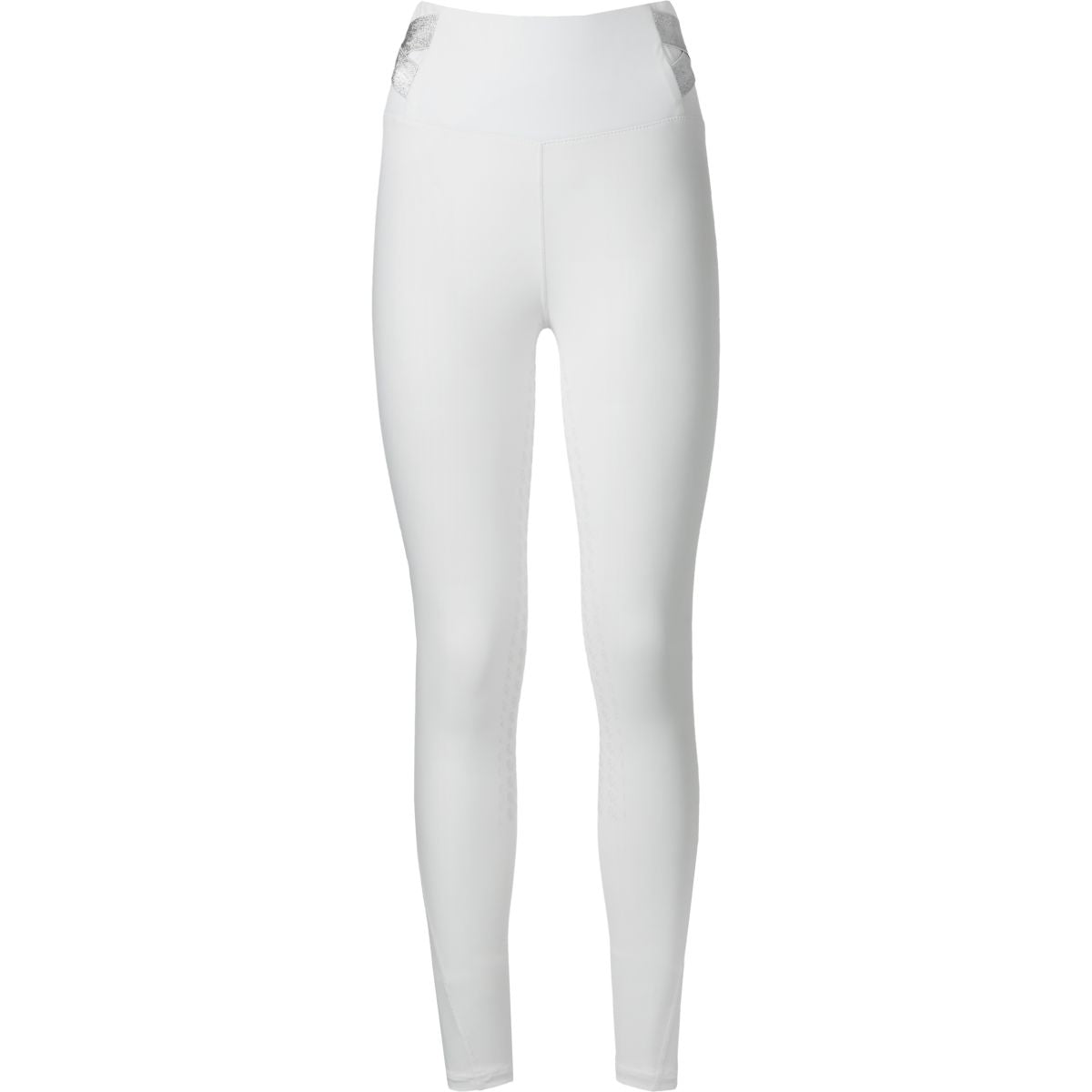 PK Leggings da Equitazione Jupiter Full Grip Bianco