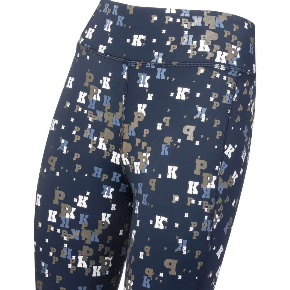 PK International Leggings da Equitazione Olsen Full Grip All Over Sepia
