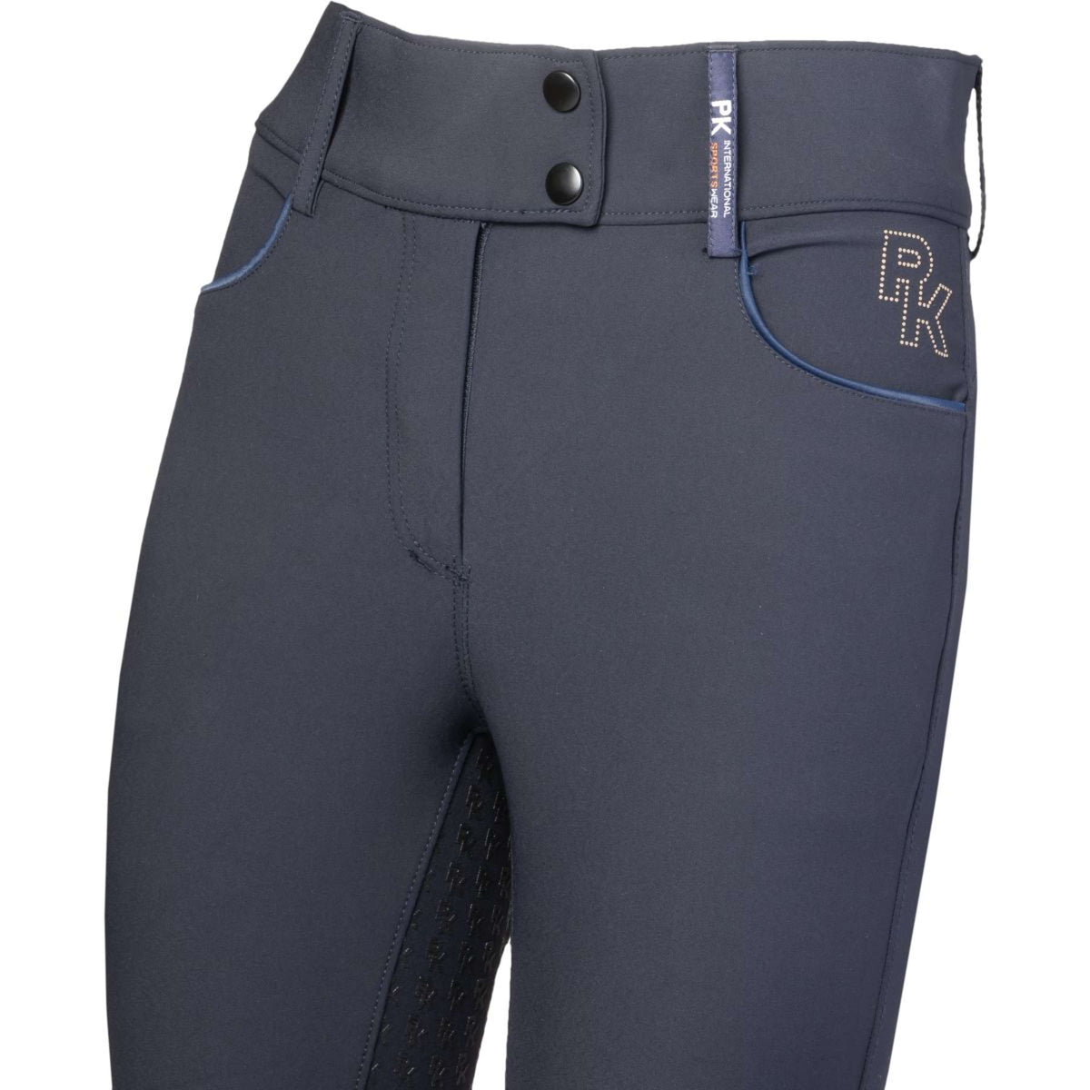 PK International Pantaloni da Equitazione Outsider Knee Grip Carbone