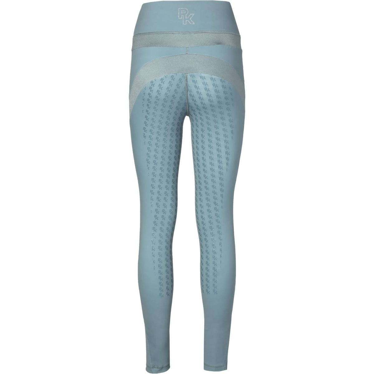 PK International Leggings da Equitazione Technical Ravage Full Grip Faded Blue