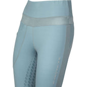 PK International Leggings da Equitazione Technical Ravage Full Grip Faded Blue