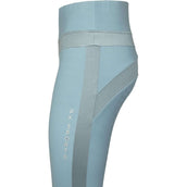 PK International Leggings da Equitazione Technical Ravage Full Grip Faded Blue