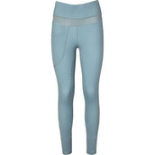 PK International Leggings da Equitazione Technical Ravage Full Grip Faded Blue