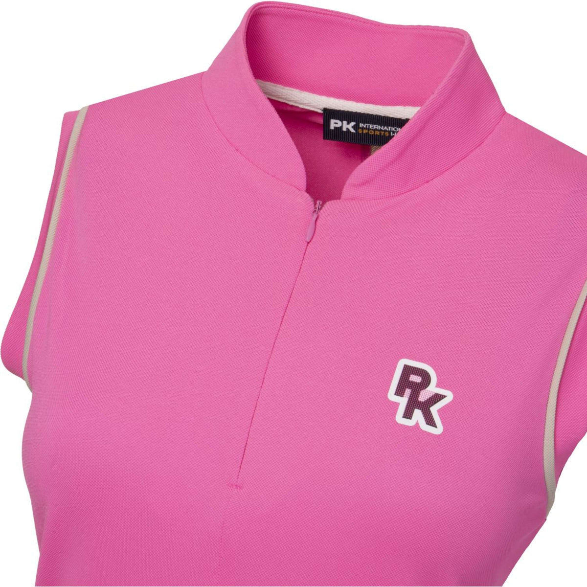 PK International Shirt Performance Piqué Renoir Senza Maniche Fluo Pink