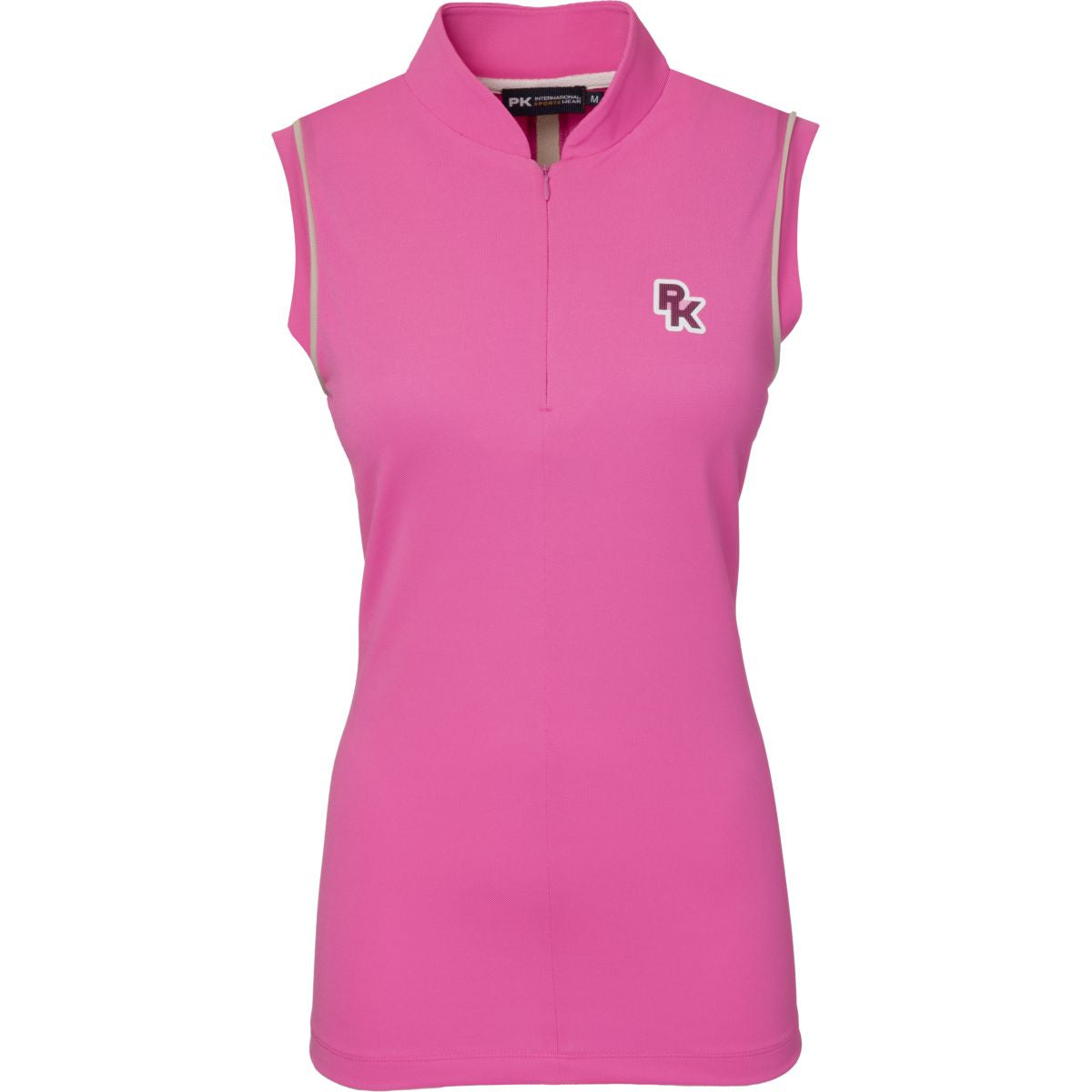 PK International Shirt Performance Piqué Renoir Senza Maniche Fluo Pink
