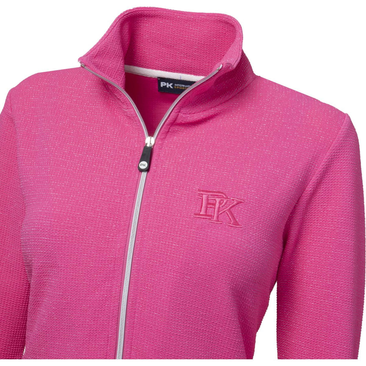 PK International Felpa con cappuccio e zip Performance Robinson Fluo Pink