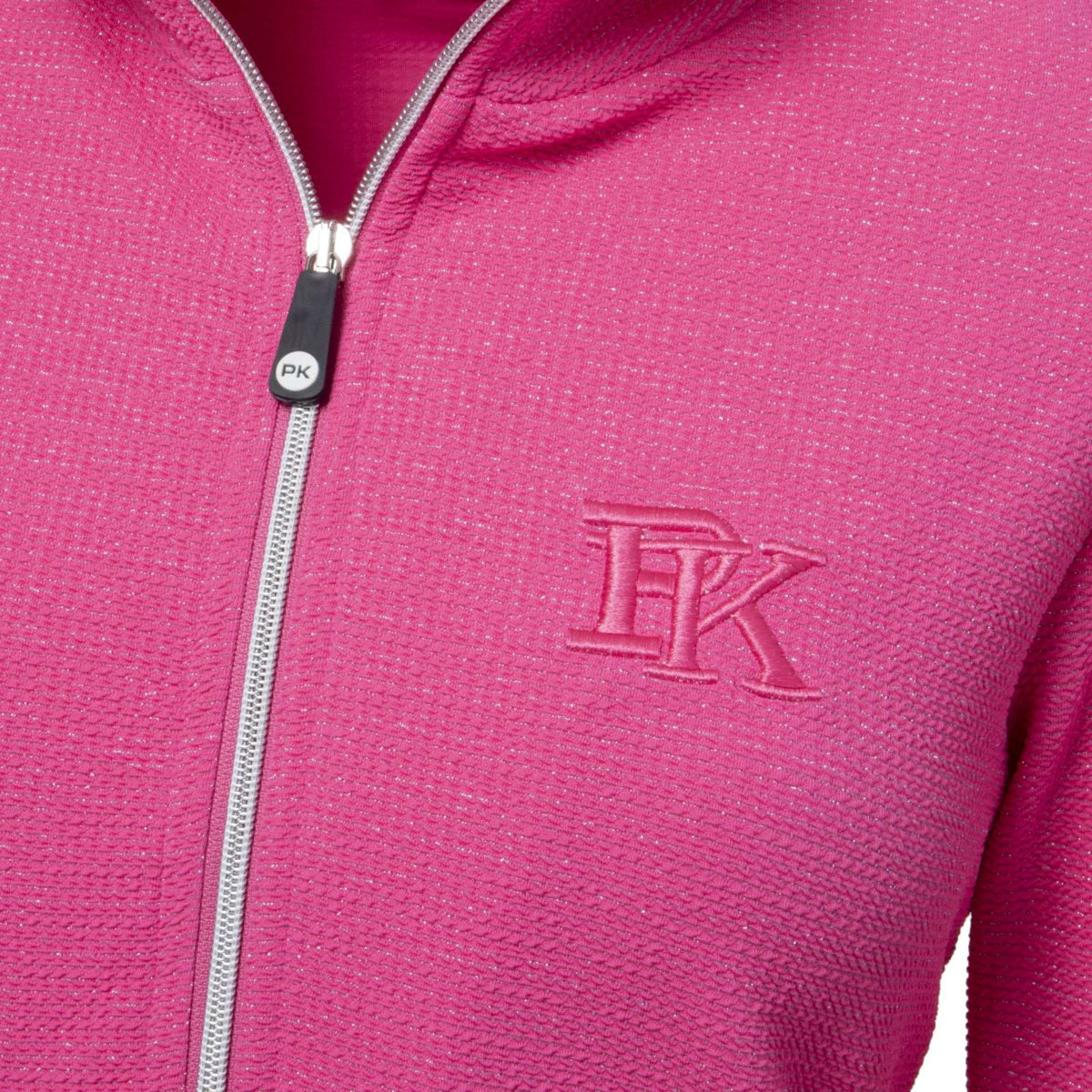 PK International Felpa con cappuccio e zip Performance Robinson Fluo Pink