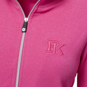 PK International Felpa con cappuccio e zip Performance Robinson Fluo Pink