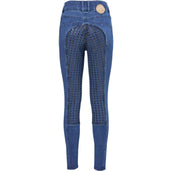 PK Pantaloni da Equitazione Telstar Full Grip Ebony Jeans
