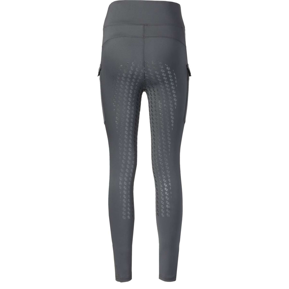 PK International Leggings da Equitazione Tiesto Full Grip Carbone