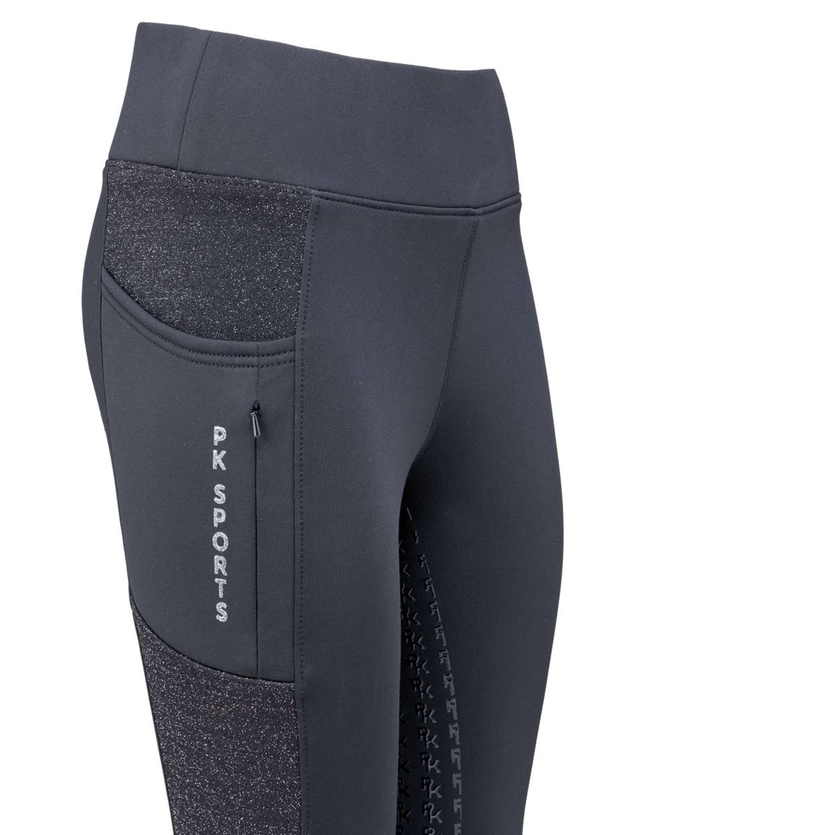 PK Leggings da Equitazione Toledo Full Grip Nero