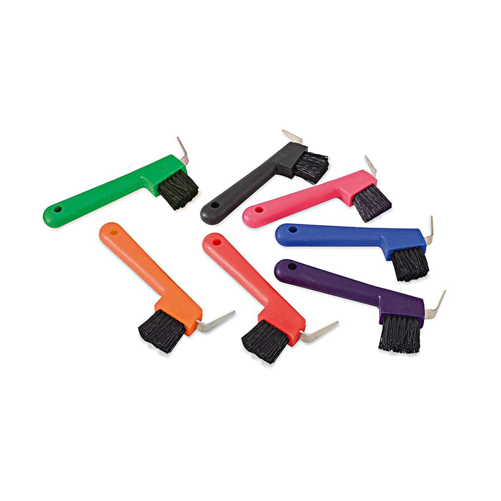 Shires Raschietto per zoccoli/Spazzola Verde lime