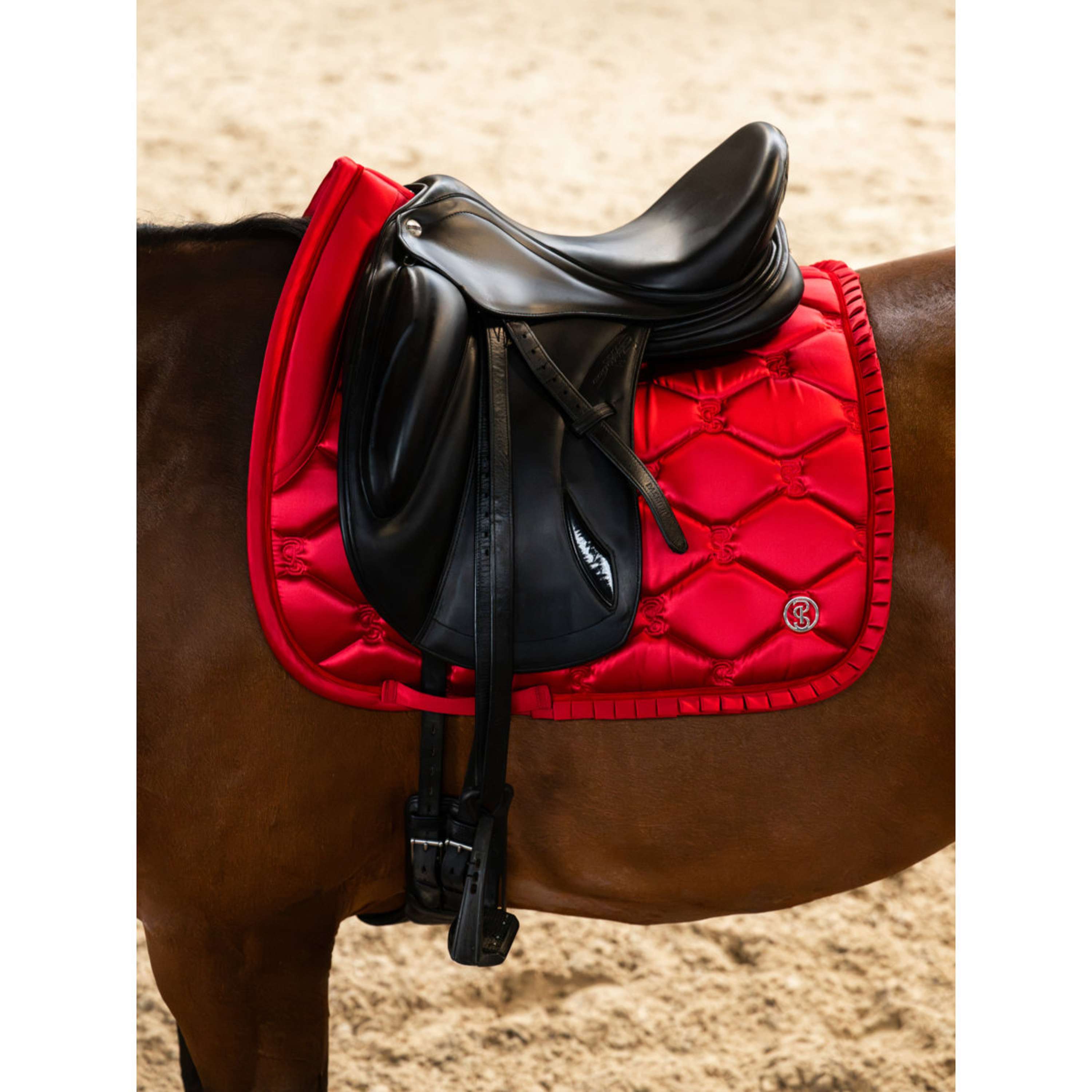 PS of Sweden Sottosella Ruffle Dressage Cranberry Red