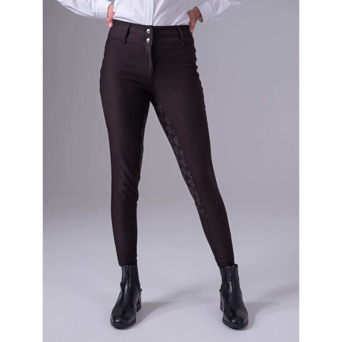 PS of Sweden Pantaloni da Equitazione Celia Croco Nero