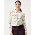 PS of Sweden Maglia Valerie Printed Maniche Lunghe Off White Monogram