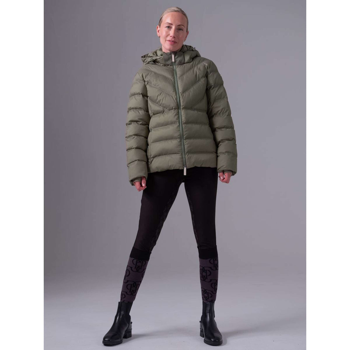 PS of Sweden Giacca trapuntata Penelope Vintage Green