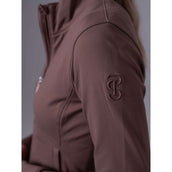 PS of Sweden Felpa con cappuccio e zip Oakley Mocca Mauve