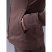 PS of Sweden Felpa con cappuccio e zip Oakley Mocca Mauve