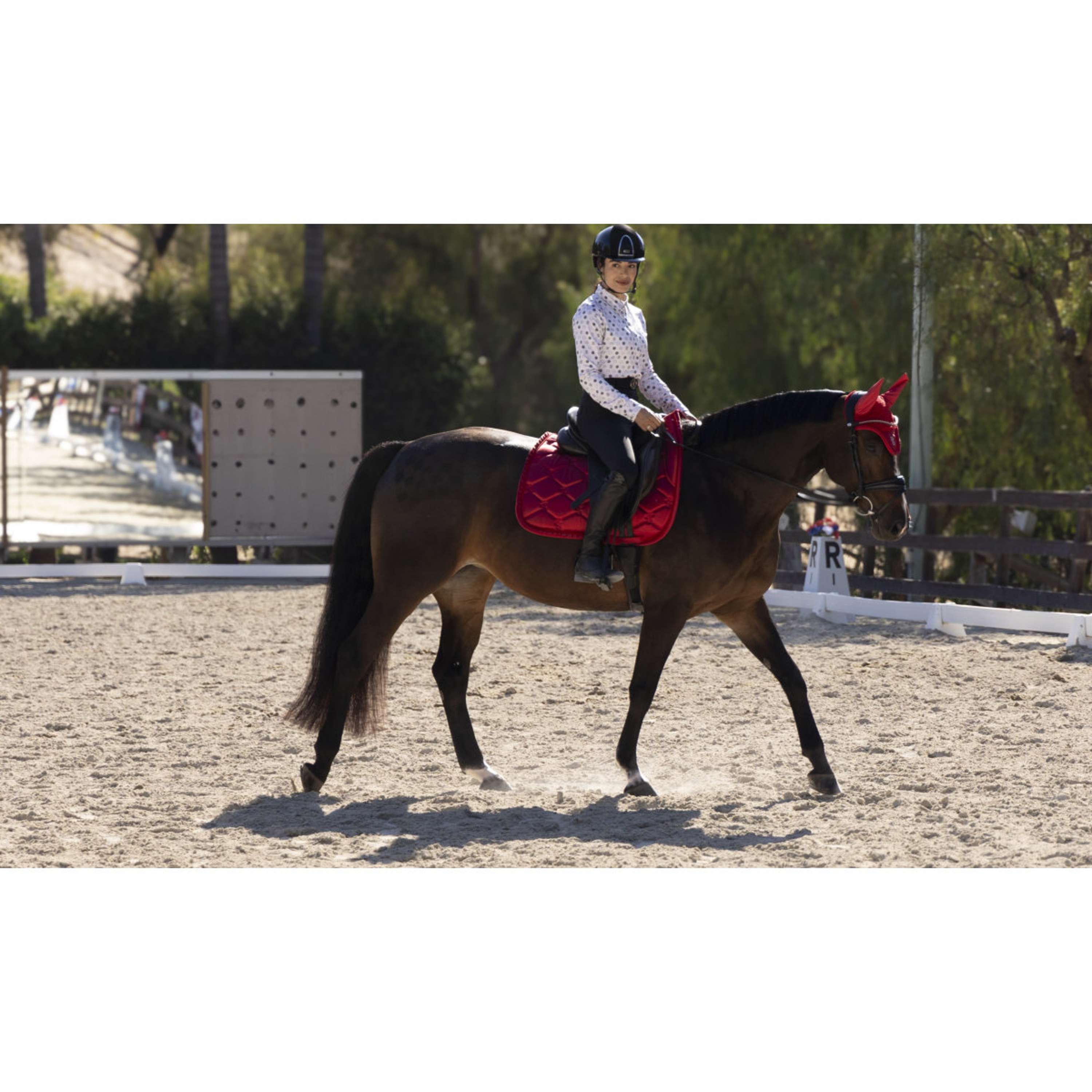 PS of Sweden Sottosella Ruffle Dressage Cranberry Red