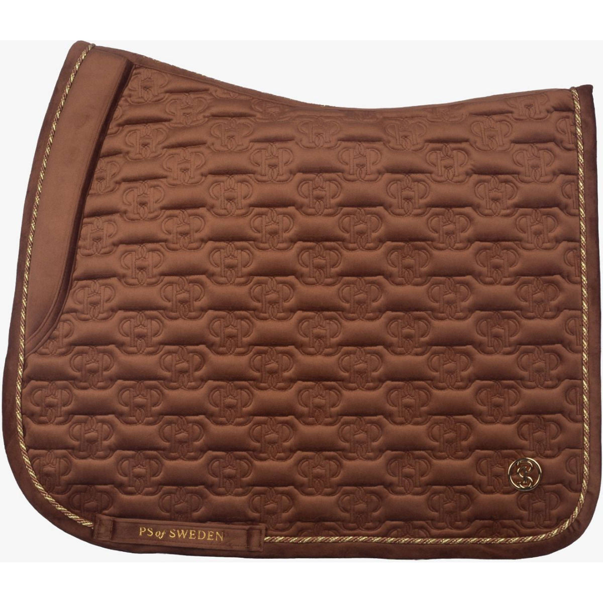 PS of Sweden Sottosella Velvet Monogram Dressage Fudge