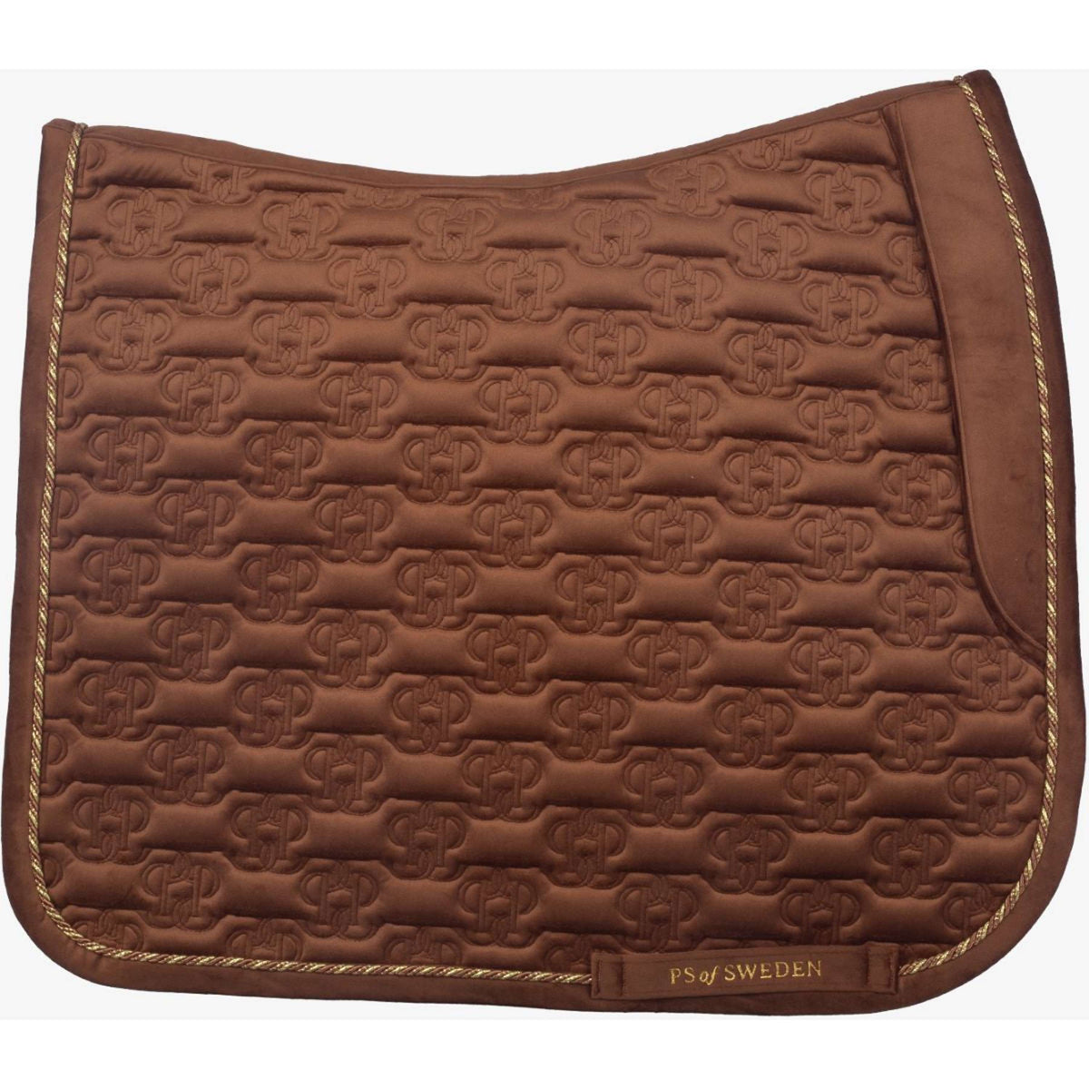 PS of Sweden Sottosella Velvet Monogram Dressage Fudge