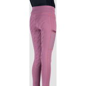 Red Horse Leggings da Equitazione Mitsu Full Grip Thistle Purple
