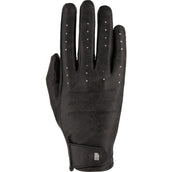 Roeckl Guanti da Equitazione Malaga Nero/stonewashed
