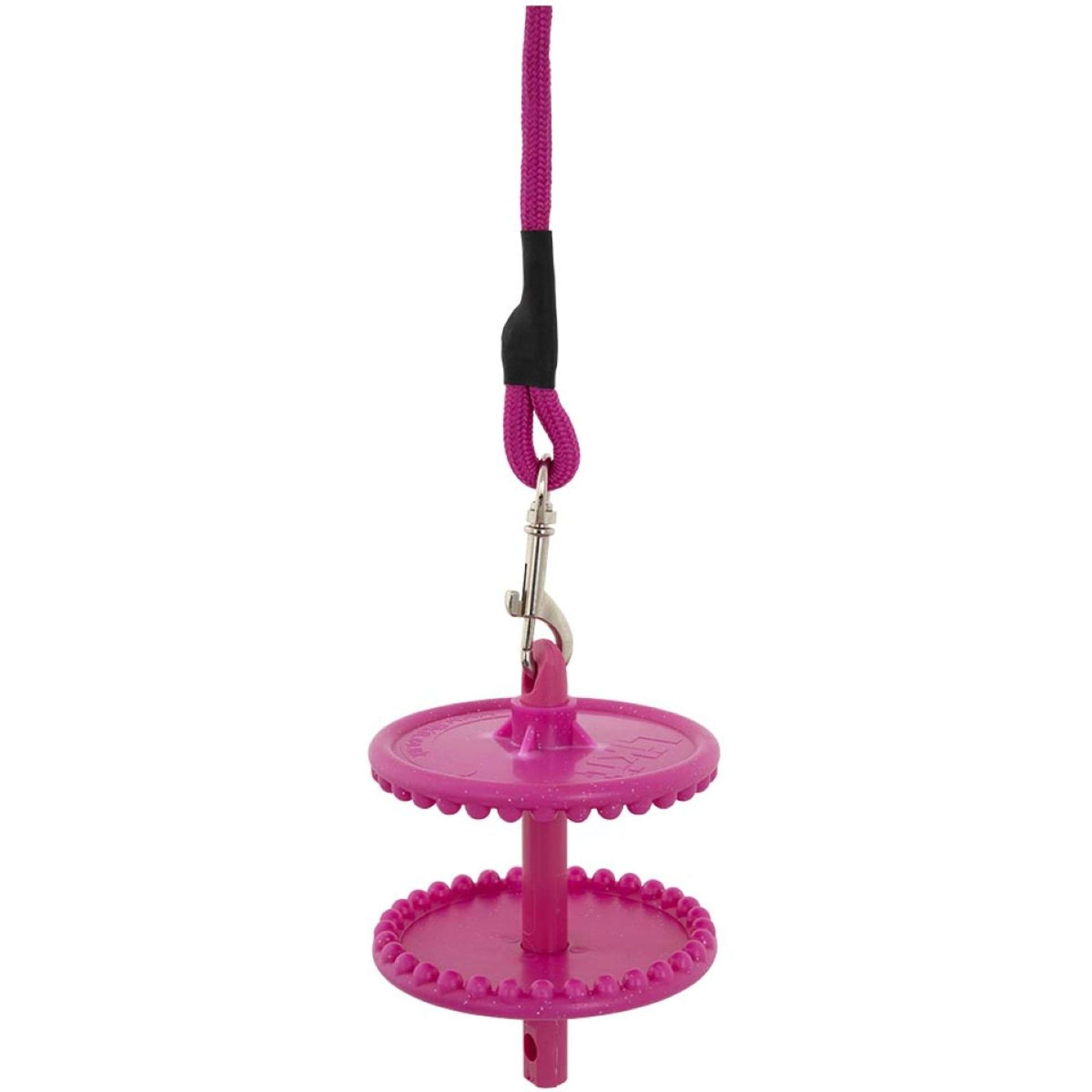 Likit Supporto con Corda per la Pietra di Sale Glitter Pink Likit Supporto con Corda per la Pietra di Sale Glitter Pink