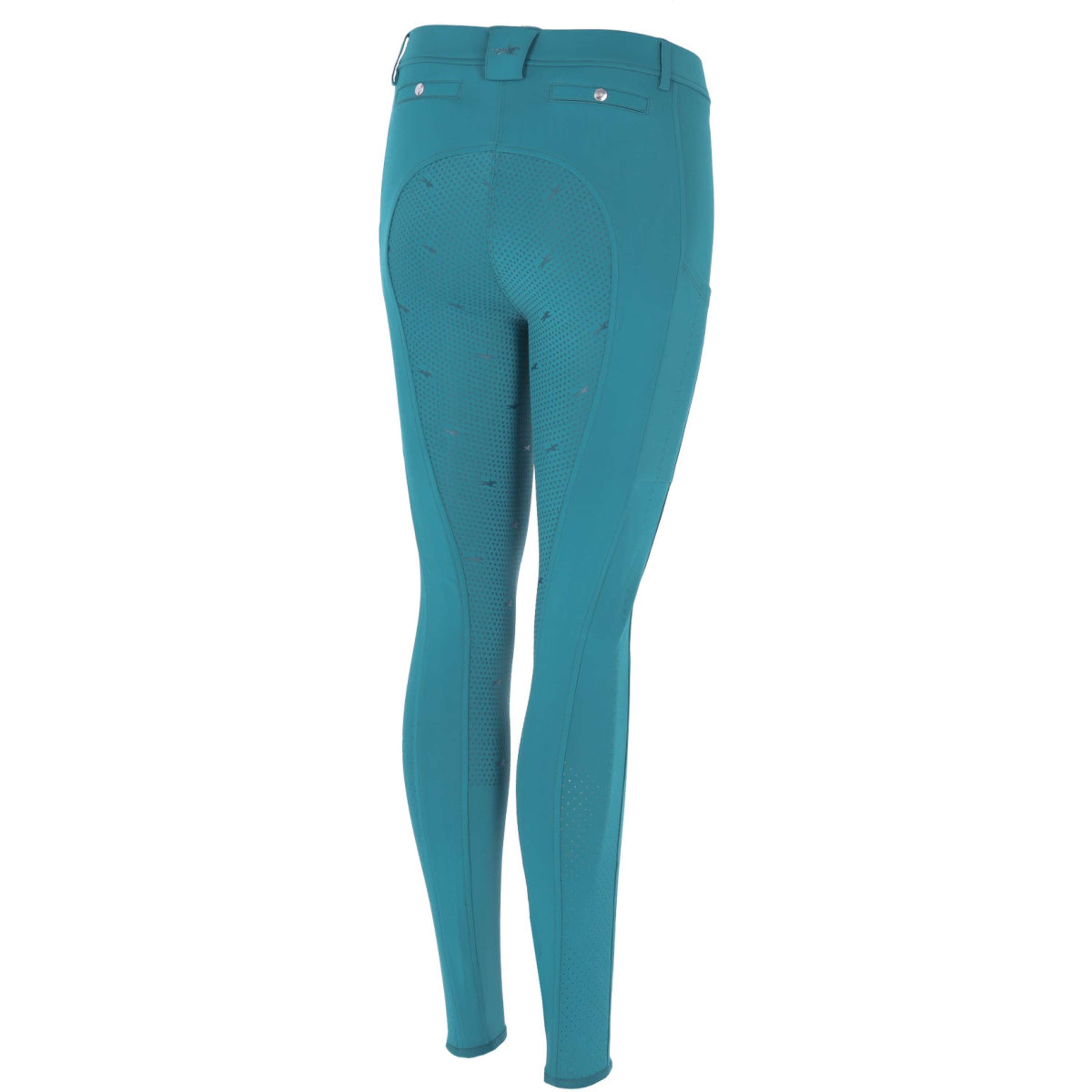 Schockemöhle Leggings da Equitazione SP Air Sporty -26 Style Full Grip Colonial Blue