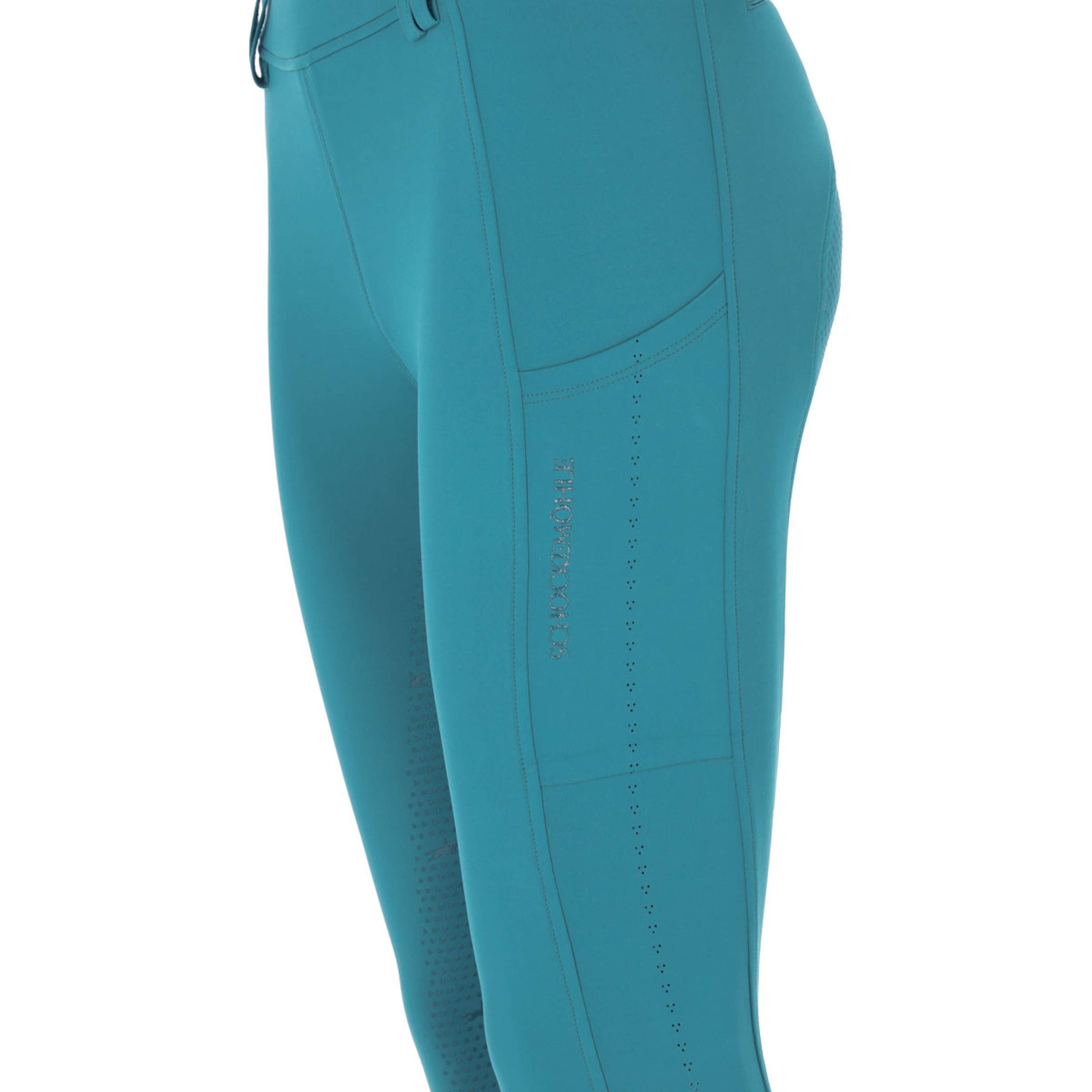 Schockemöhle Leggings da Equitazione SP Air Sporty -26 Style Full Grip Colonial Blue