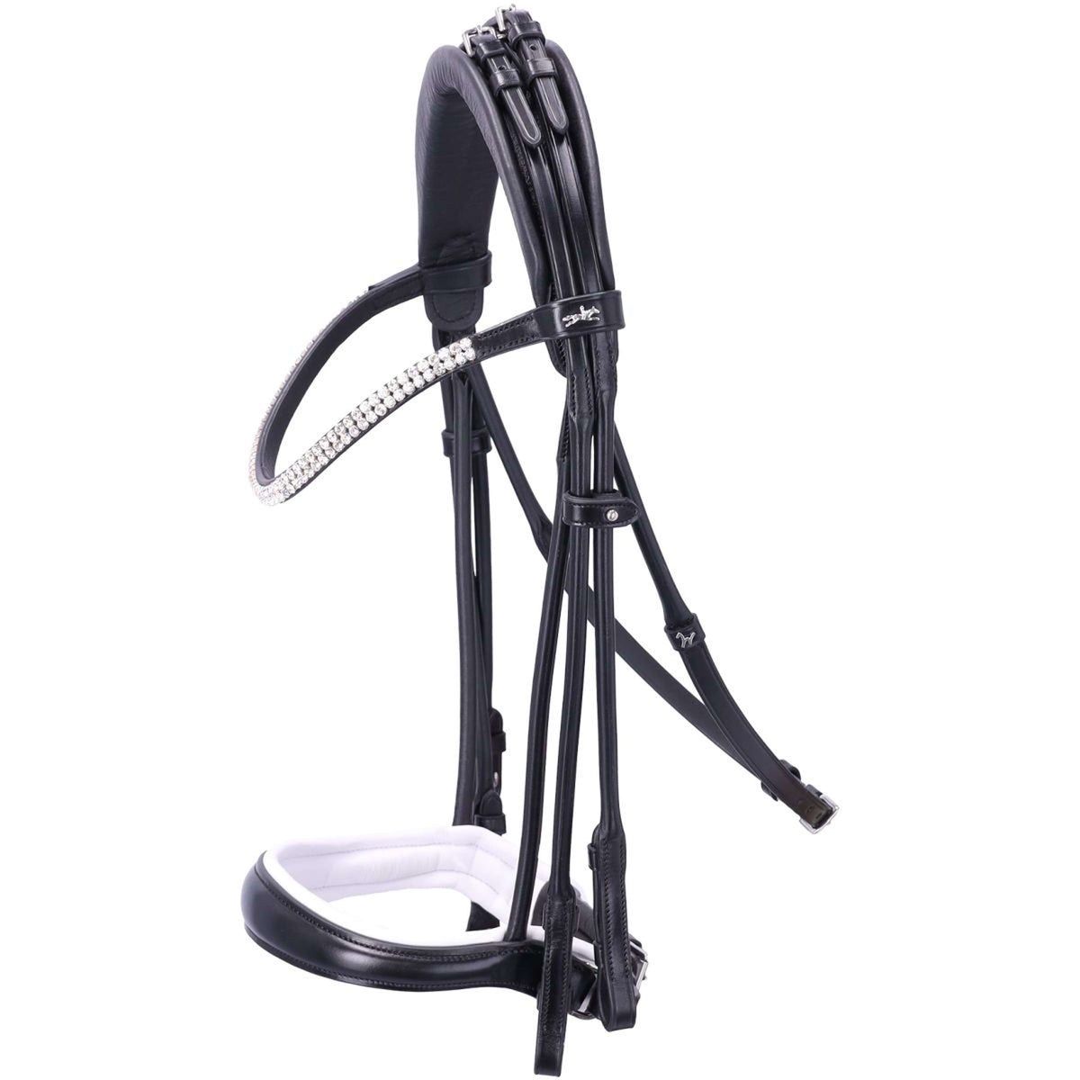 Schockemöhle Briglia Doppia SP Isabell Werth Bella Rose Nero Bianco Argento