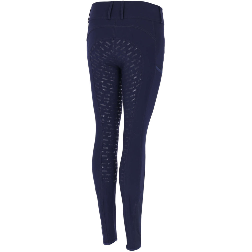 Schockemöhle Pantaloni da Equitazione SPTulip Style Full Grip Dark Navy