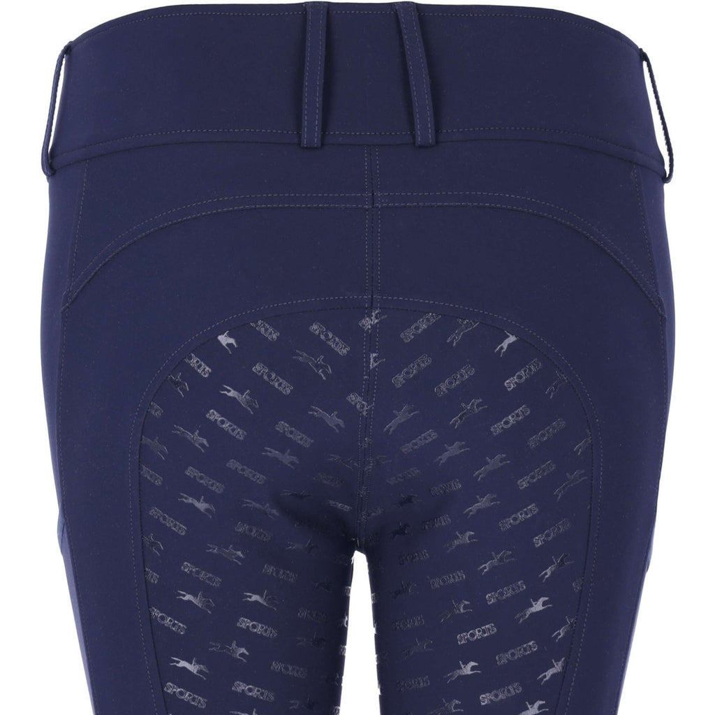 Schockemöhle Pantaloni da Equitazione SPTulip Style Full Grip Dark Navy