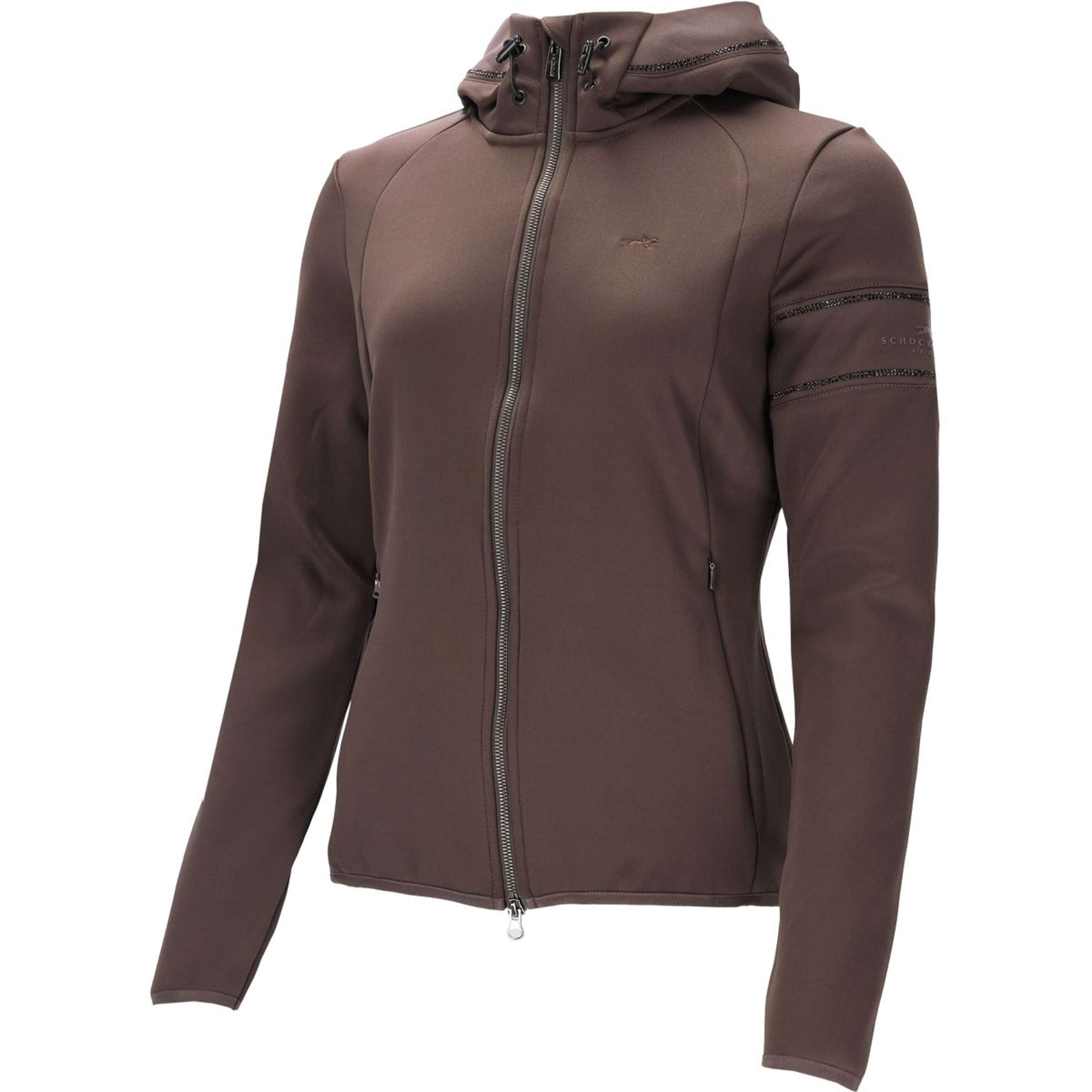 Schockemöhle Felpa con cappuccio e zip SPSophie Mocca