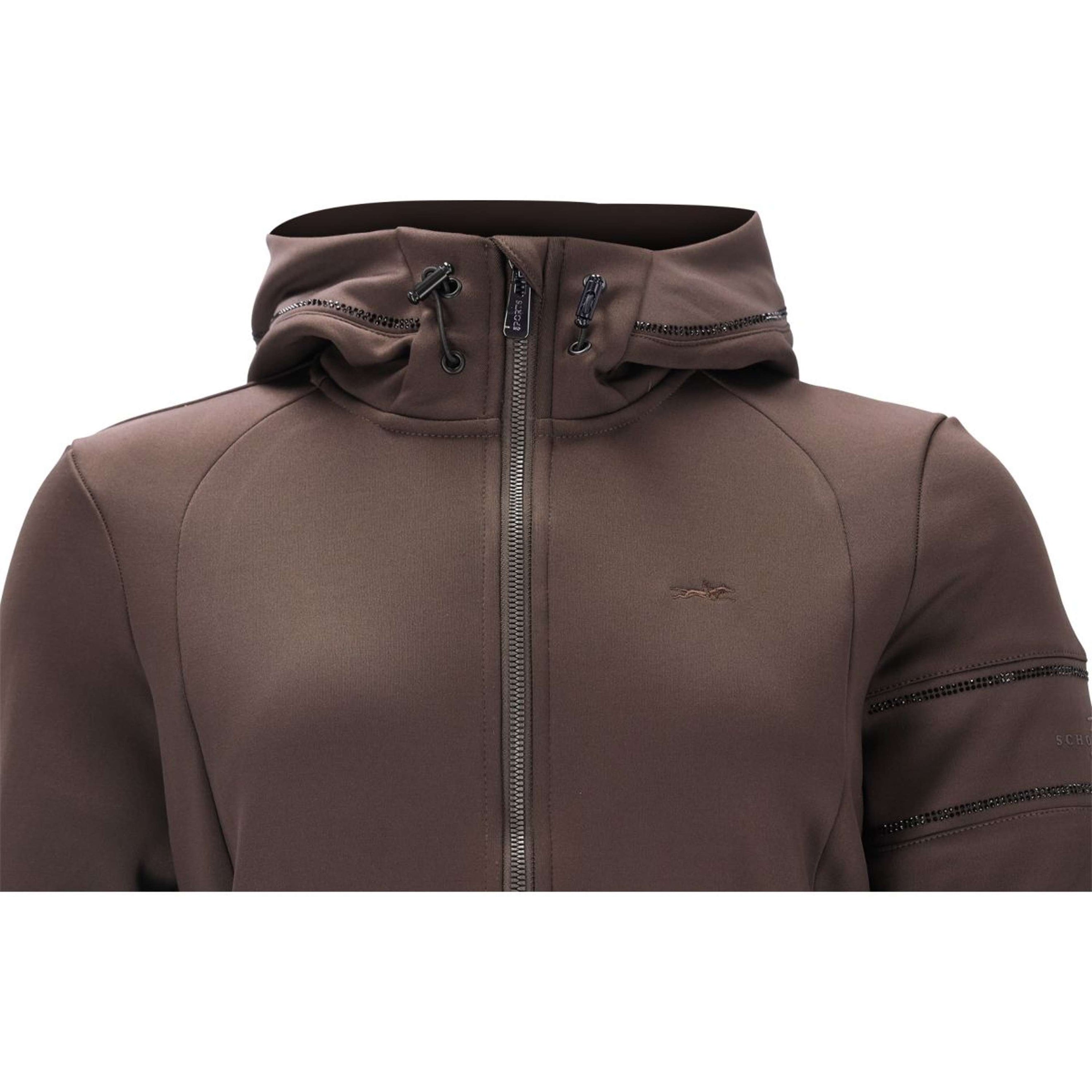Schockemöhle Felpa con cappuccio e zip SPSophie Mocca