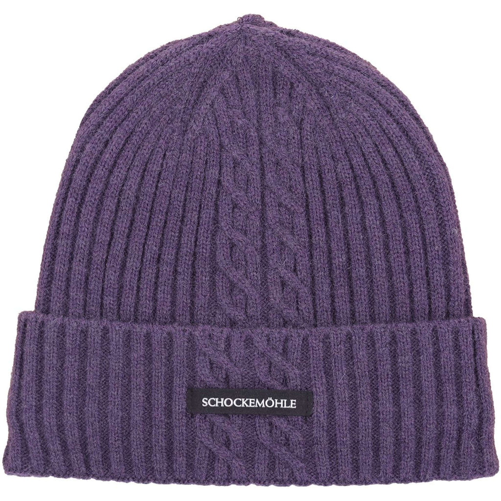 Schockemöhle Berretto Braided Viola scuro