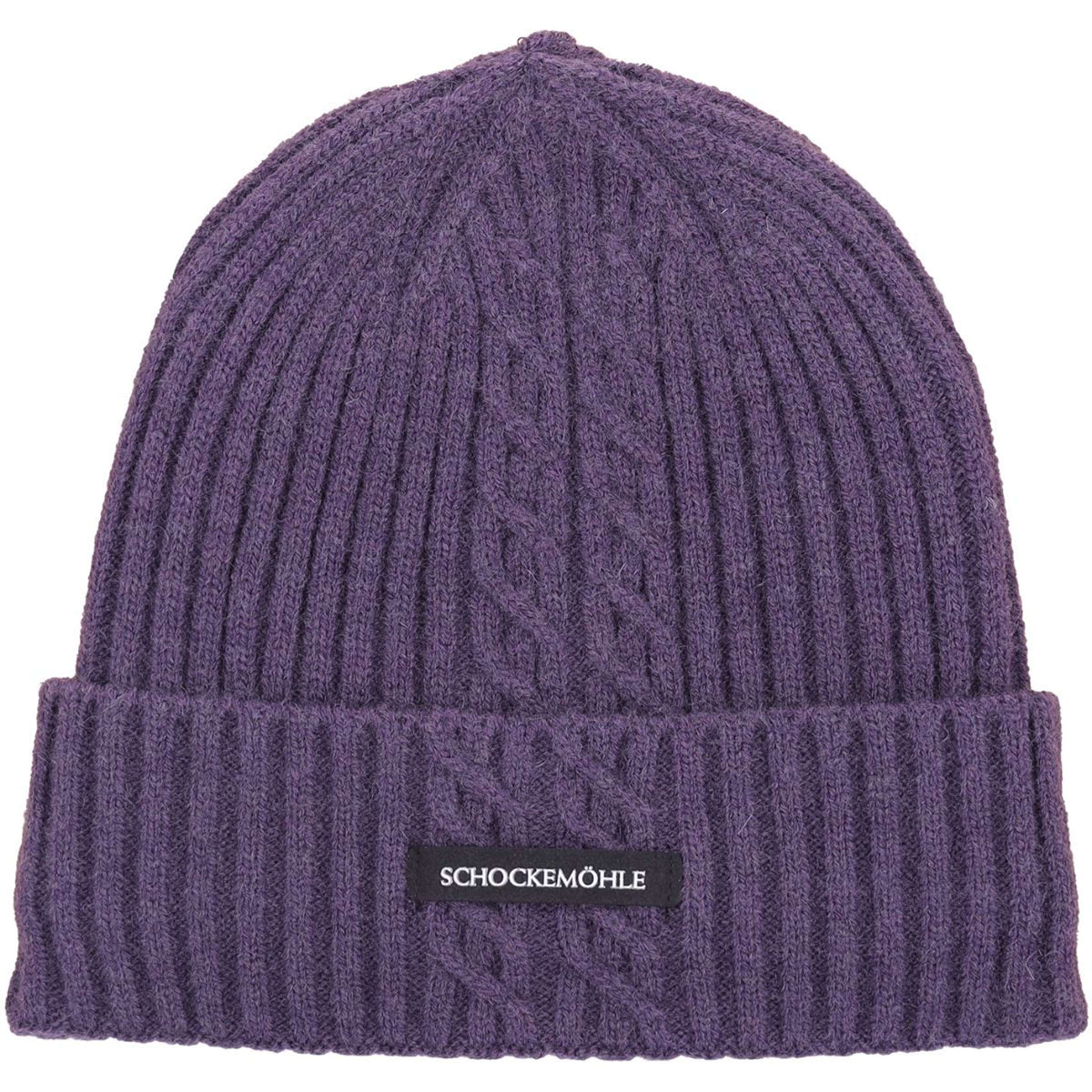 Schockemöhle Berretto Braided Viola scuro