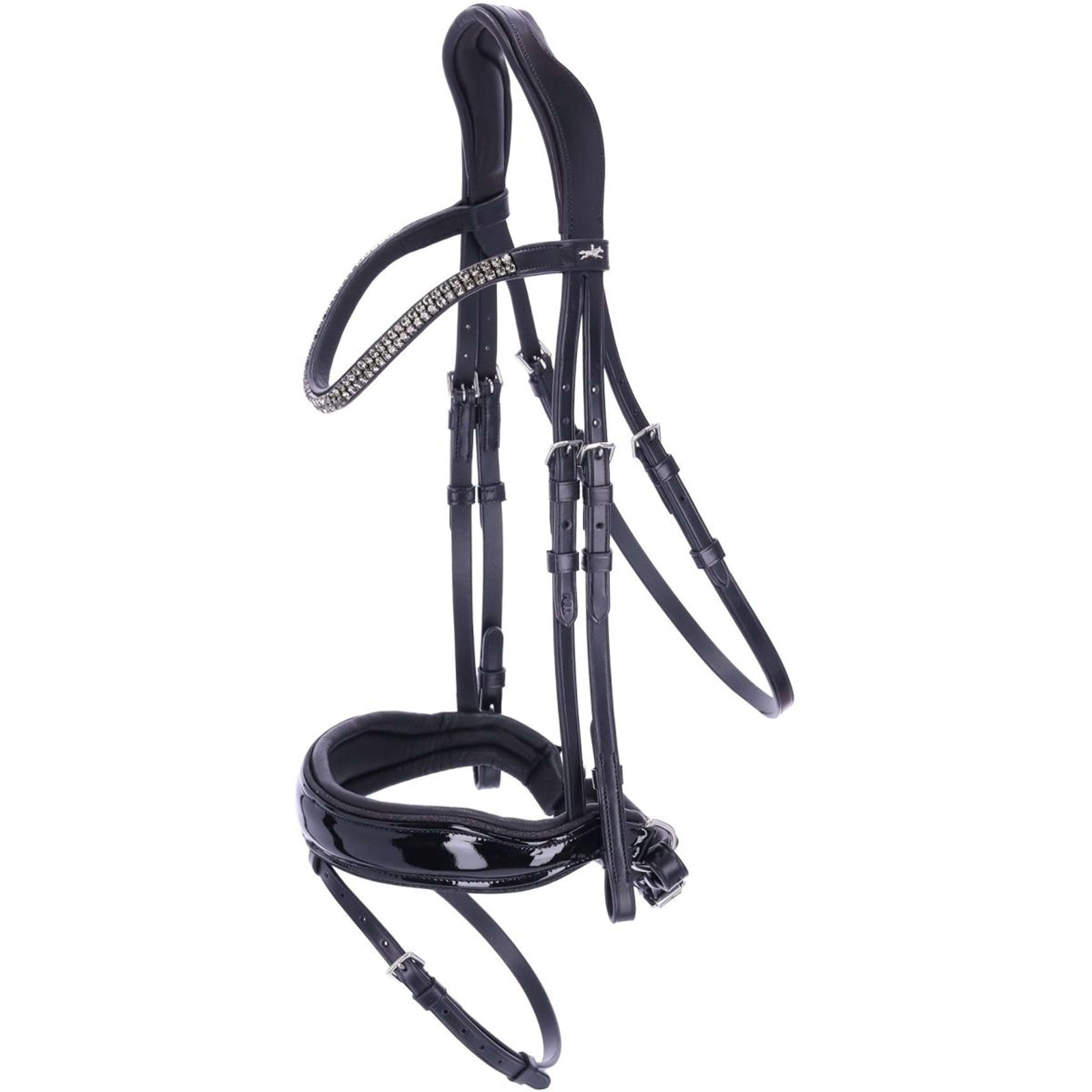 Schockemöhle Briglia Valencia Nero/Vernice/Argento