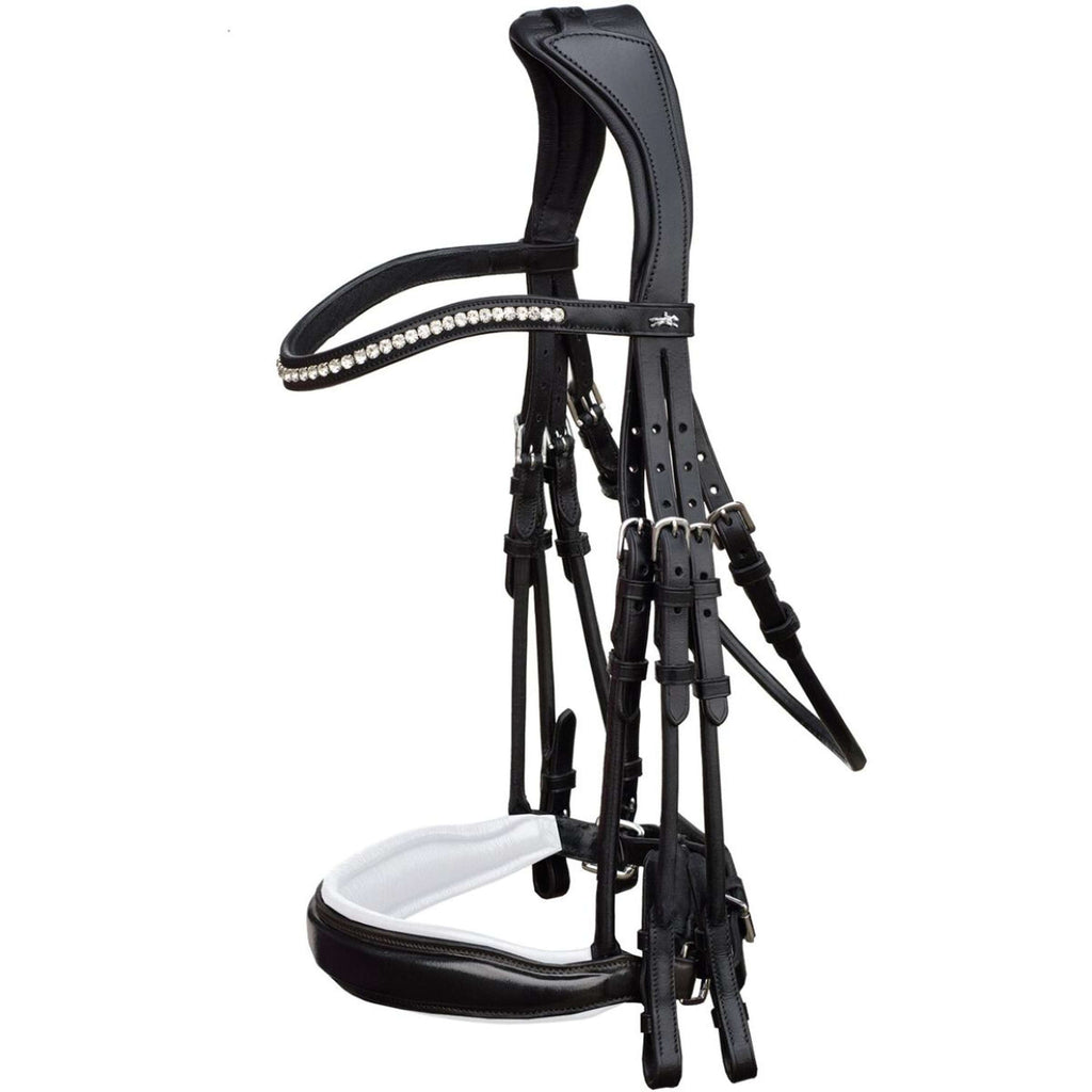 Schockemöhle Briglia Doppia Venice Nero/Vernice/Bianco/Argento