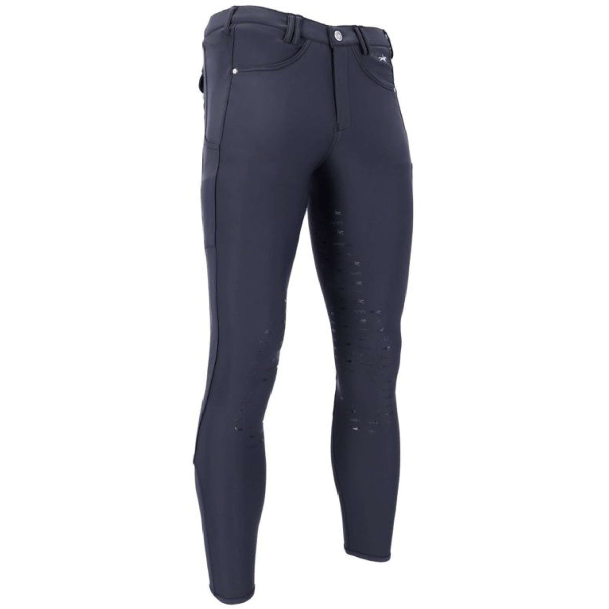 Schockemöhle Pantaloni da Equitazione SPLeo Presa Completa Uomo Blu scuro