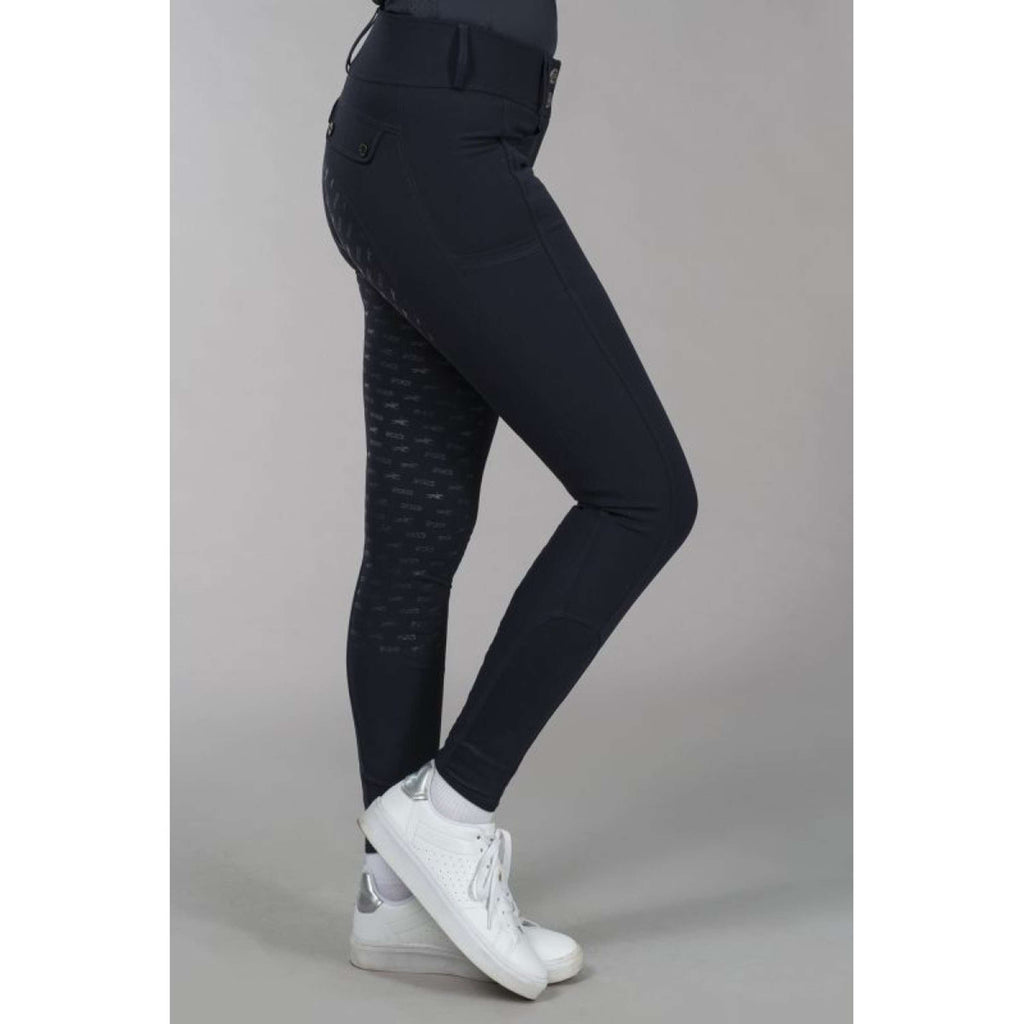 Schockemöhle Pantaloni da Equitazione SPCarola Full Grip Blu scuro
