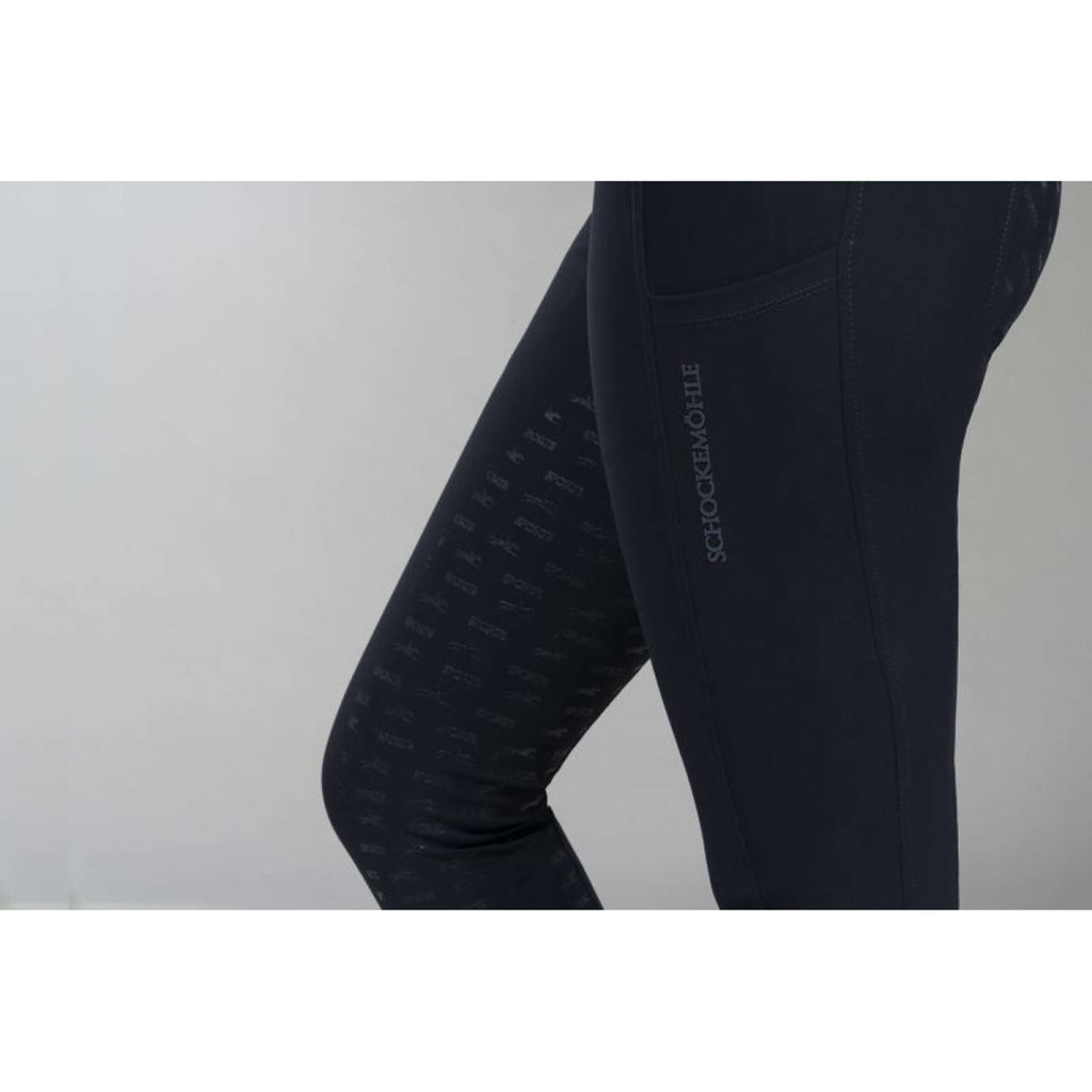 Schockemöhle Pantaloni da Equitazione SPCarola Full Grip Blu scuro
