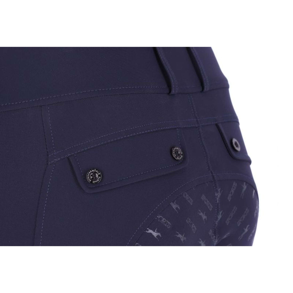 Schockemöhle Pantaloni da Equitazione SPCarola Full Grip Blu scuro
