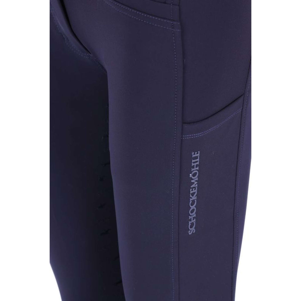 Schockemöhle Pantaloni da Equitazione SPCarola Full Grip Blu scuro